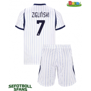 Inter Milan Piotr Zielinski #7 Bortaställ Barn 2026-27 Kortärmad (+ Korta byxor)